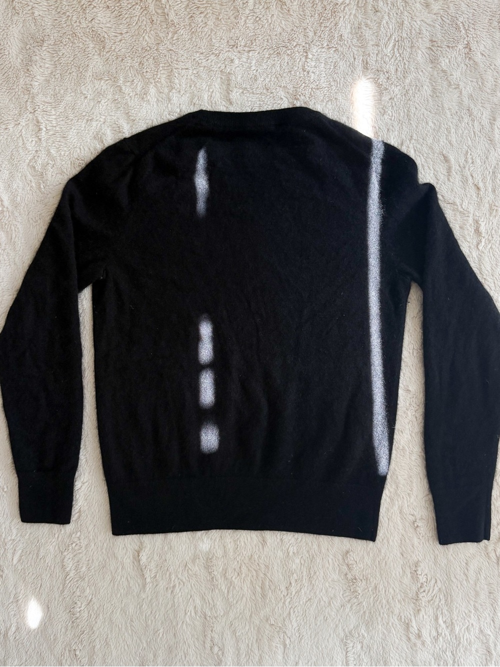 Quince Mongolian Cashmere Crewneck Sweater Black 100% Cashmere Size Small - Picture 8 of 8